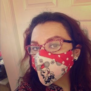 Face Mask Patchwork Minnie Mouse. Handmade in USA